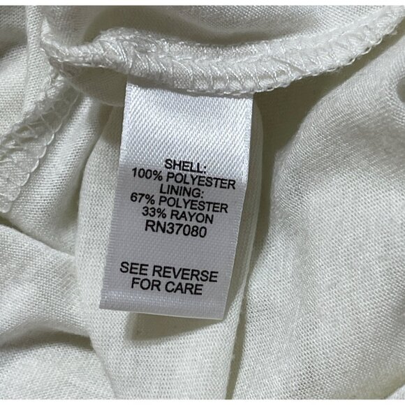 Cato Lace Overlay T-Shirt Top Cream XL Extra Large Short Sleeve - Picture 8 of 9